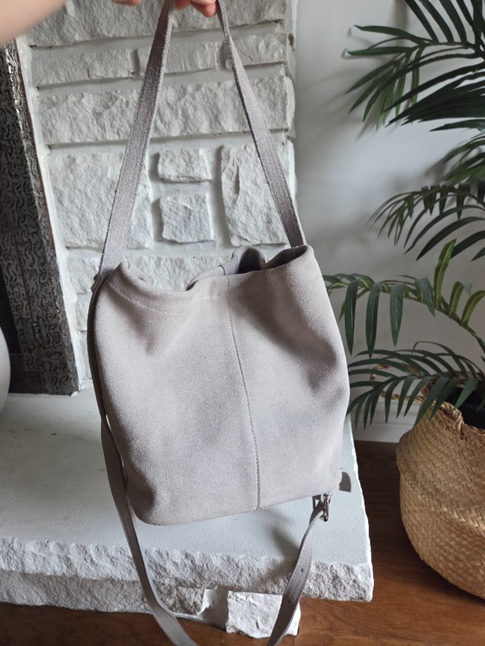 Urban Outfitters Suede Bucket Bag / Shoulder Bag